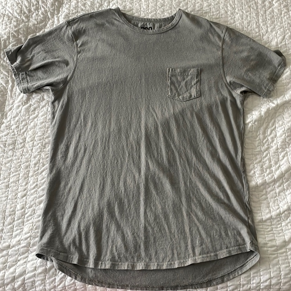 Grey Rsq shirt with drop in back